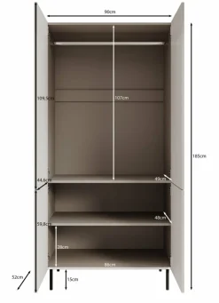 Meubella Kledingkasten|Kledingkasten^Alex