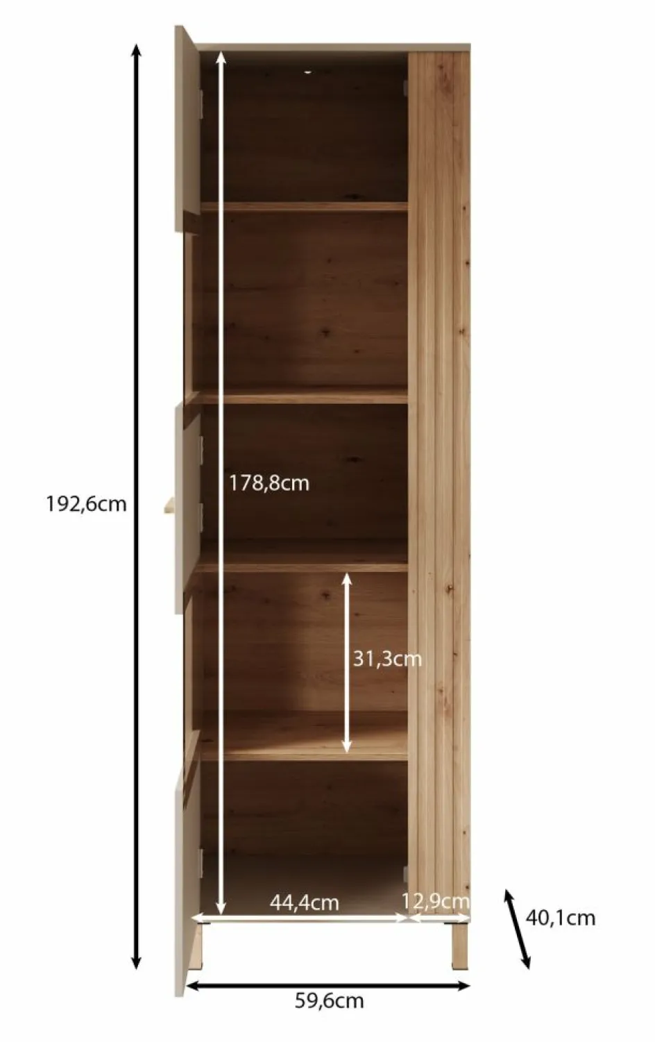 Meubella Vitrinekasten^Bahia