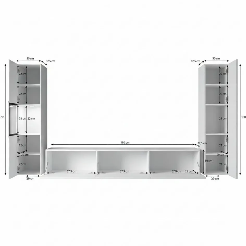 Meubella Wandmeubels^Bonzo 3