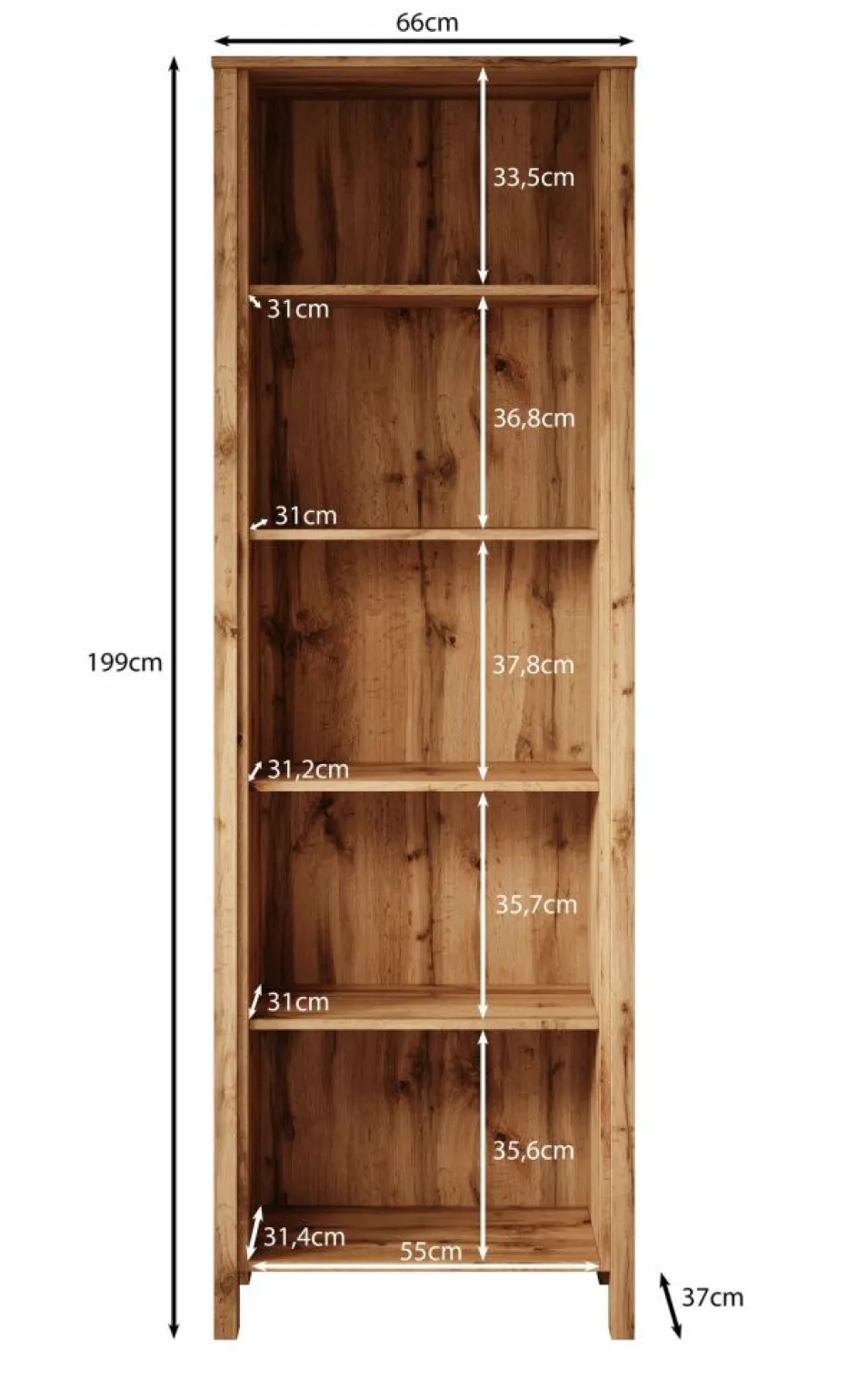 Meubella Boekenkasten|Boekenkasten^Isaac 1