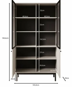 Meubella Vitrinekasten^Jules 1
