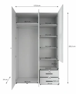 Meubella Kledingkasten^Laura