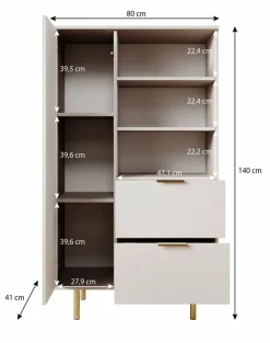 Meubella Vitrinekasten^Nicola