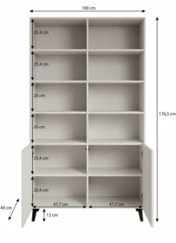 Meubella Boekenkasten|Boekenkasten^Palamos