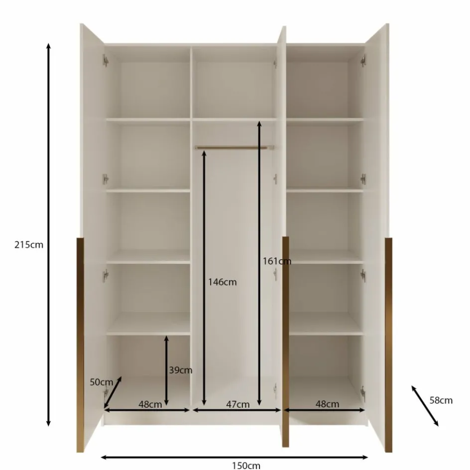 Meubella Kledingkasten^Sabre 2