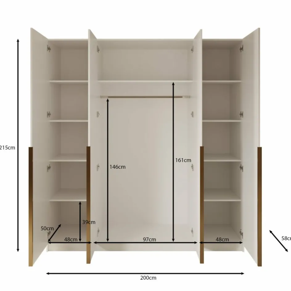 Meubella Kledingkasten^Sabre 2