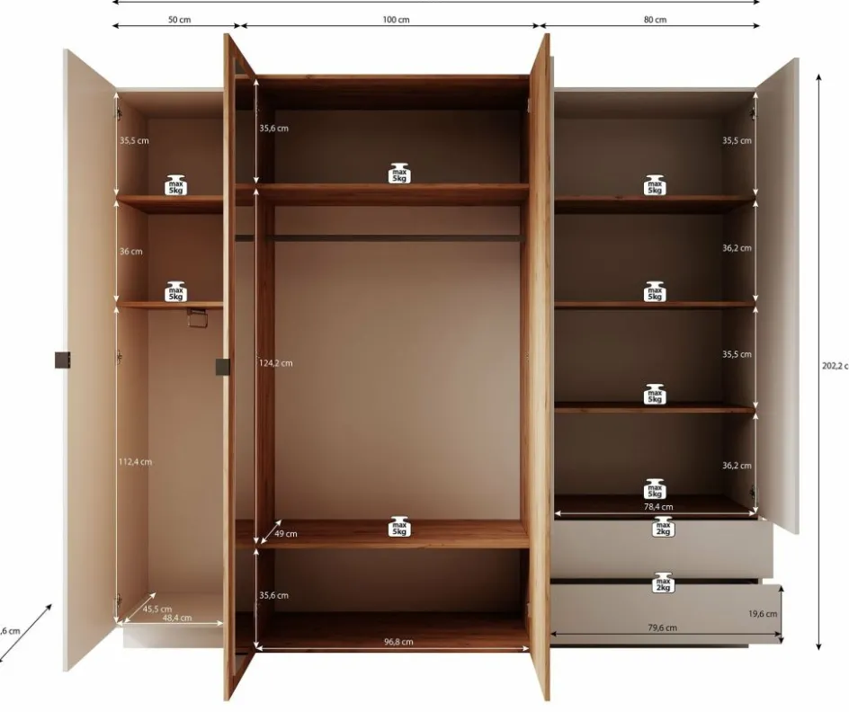 Meubella Kledingkasten^Three