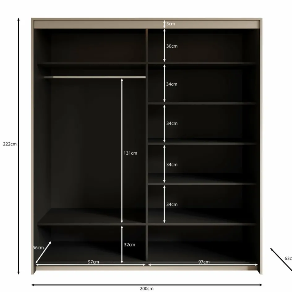 Meubella Kledingkasten^Timoteo