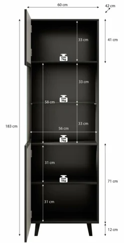 Meubella Vitrinekasten^Vintar
