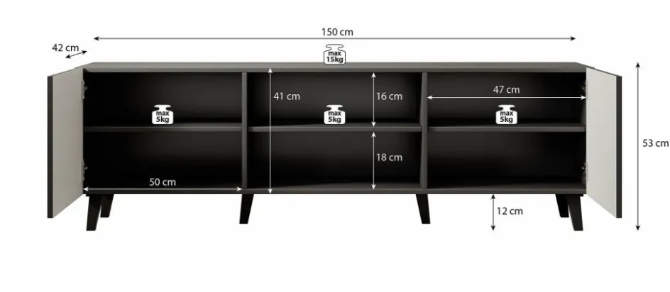 Meubella Tv-Meubels^Vintar